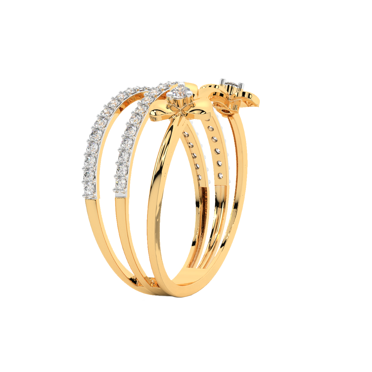 Three Layer Diamond Ring Designs